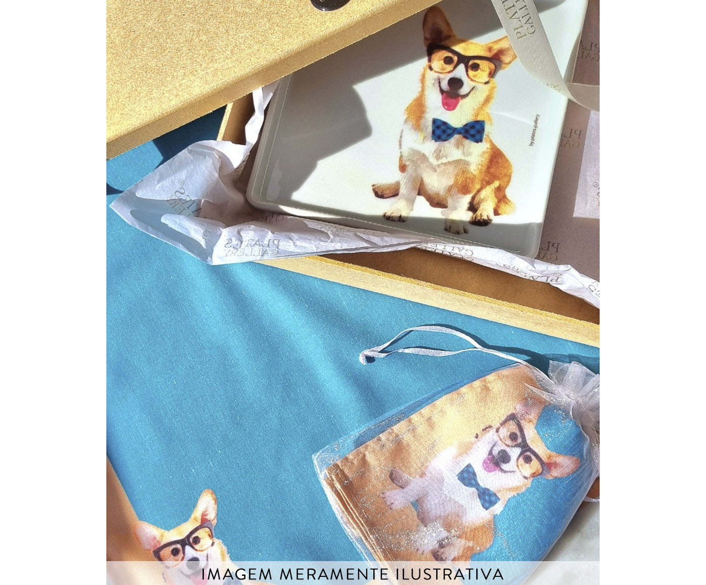 Prato de Porcelana Corgi Principe image number 4