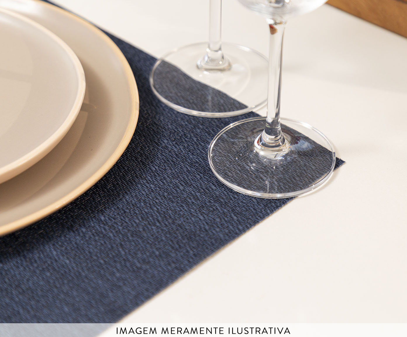 Jogo de Lugares Americano Loom Navy image number 2