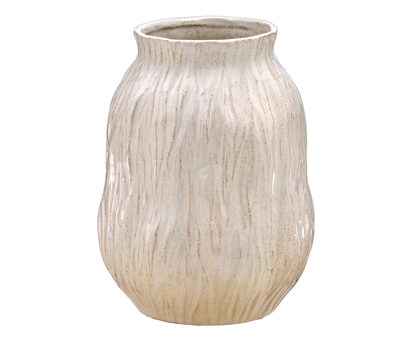 Vaso Decorativo Orlanix Creme e Marrom image number 0