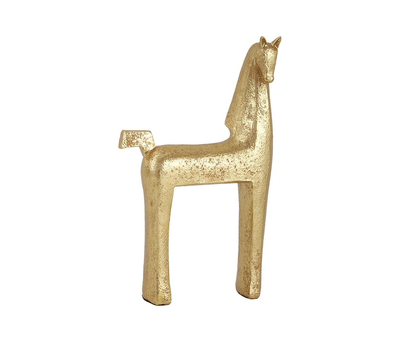 Adorno Decorativo Cavalo Left Dourado image number 0