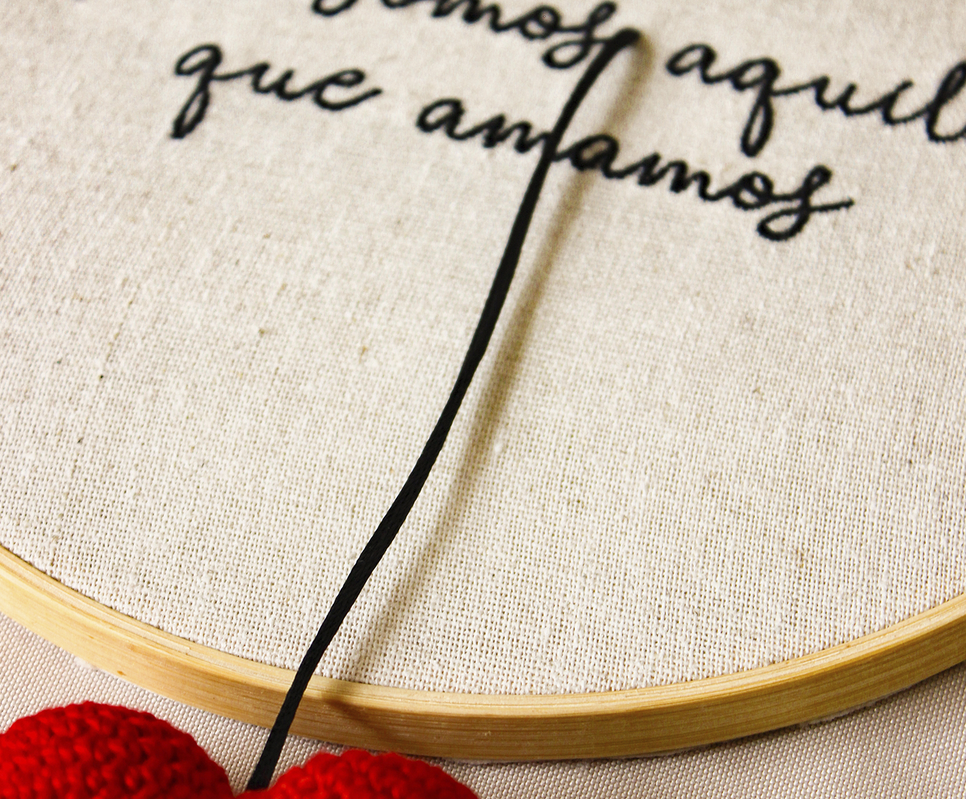 Bordado Decorativo "N&oacute;s Somos Aquilo Que Amamos" - image 1