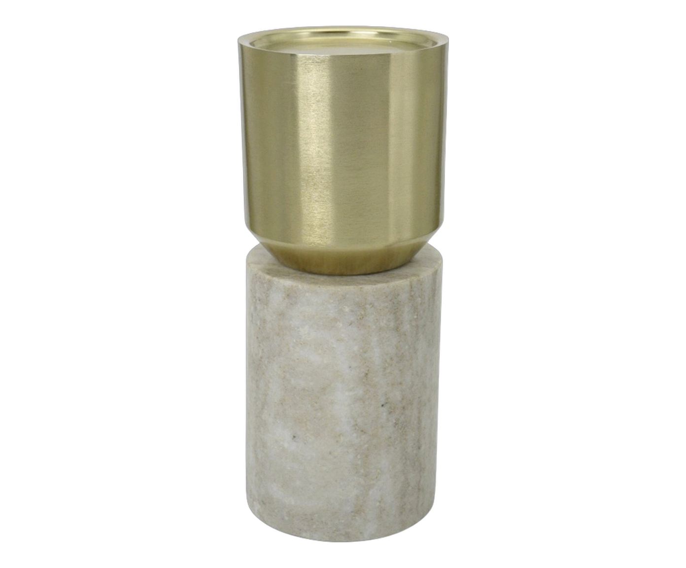 Candelabro Brillux Cinza e dourado image number 0