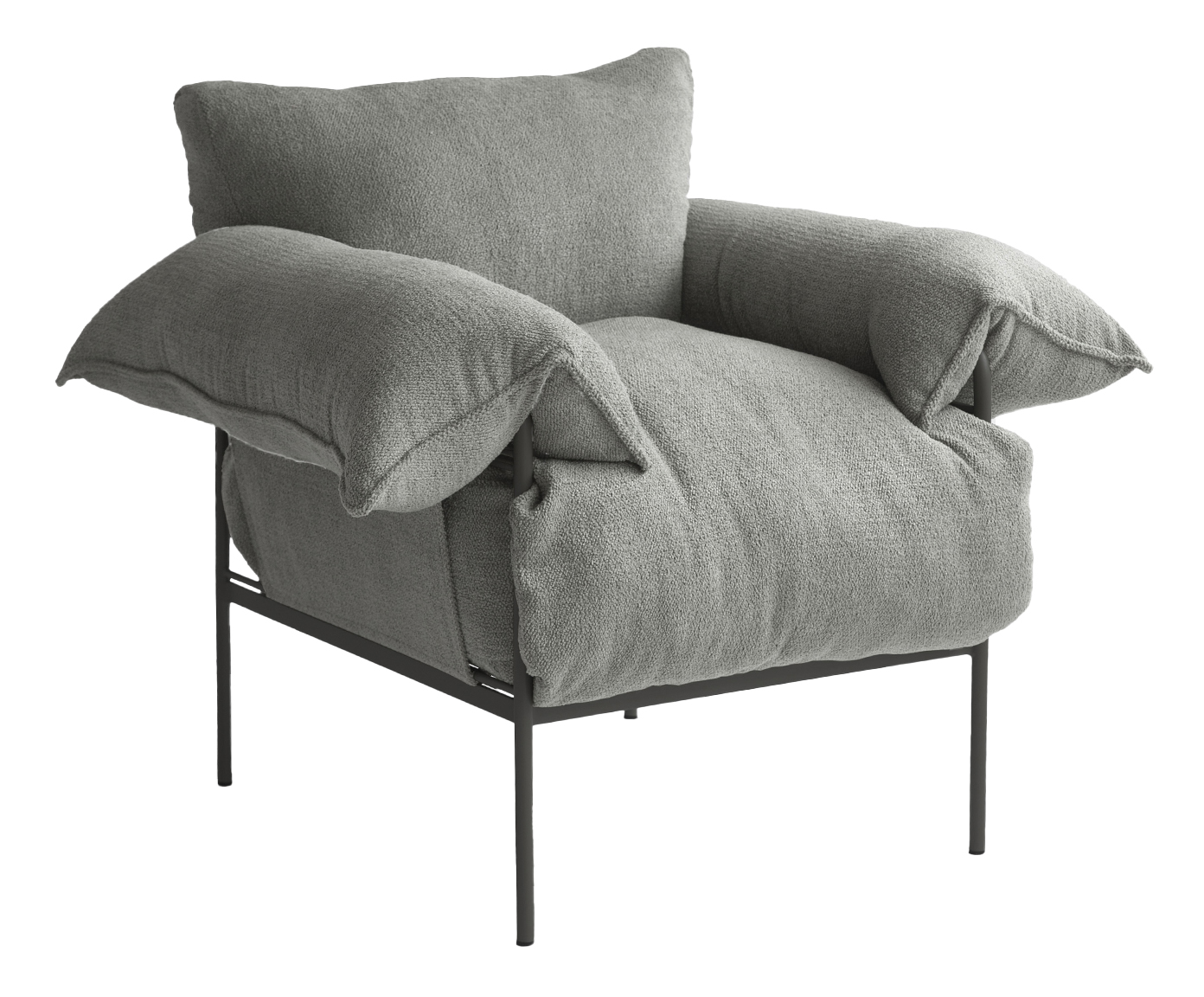 Poltrona Asa Petit Boucl&eacute; Cinza - image 0