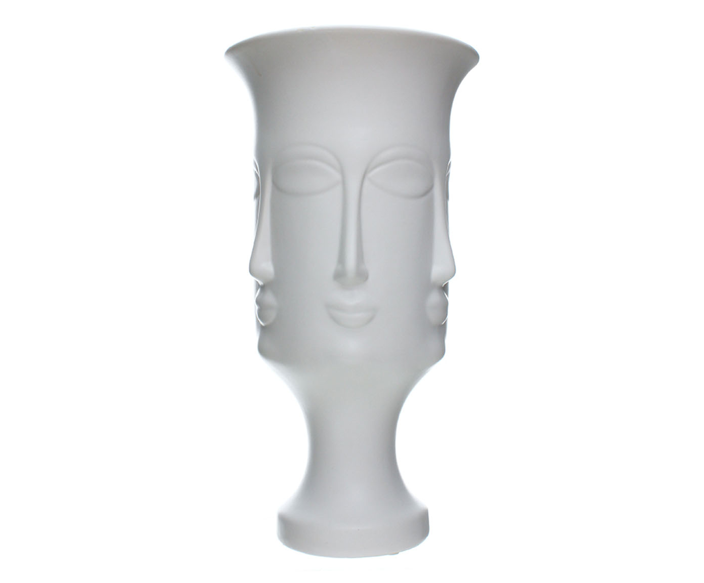 Vaso Faces Branco image number 0