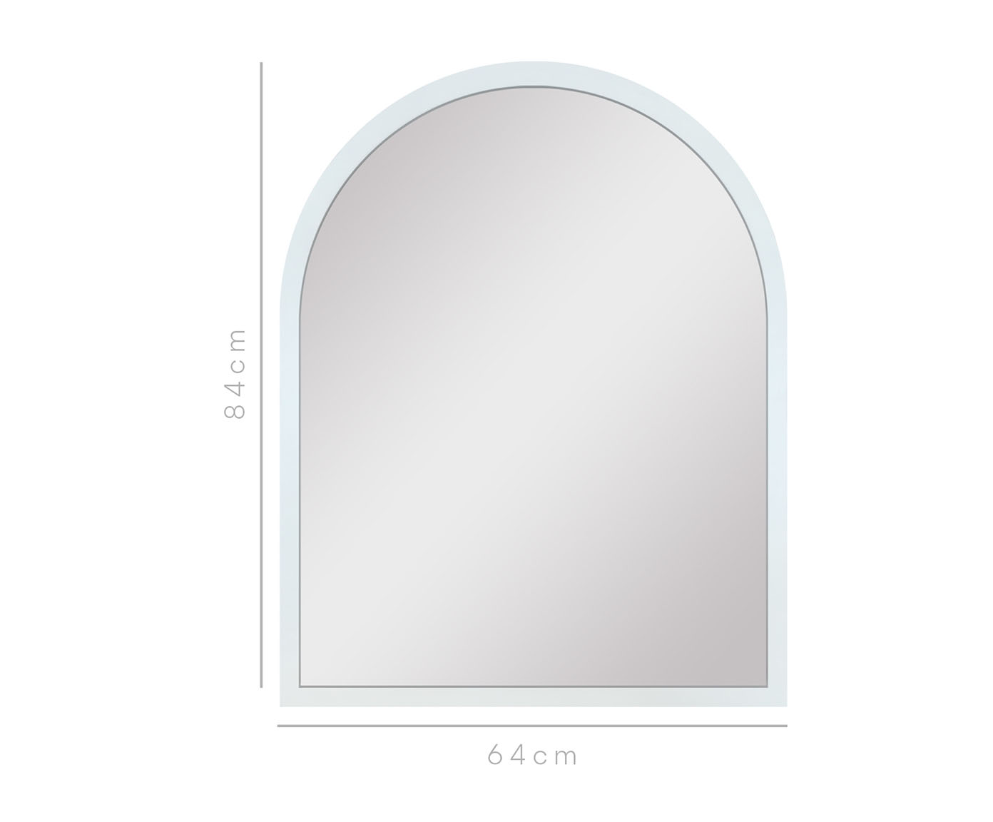 Espelho Decorativo Chapel Branco - image 1