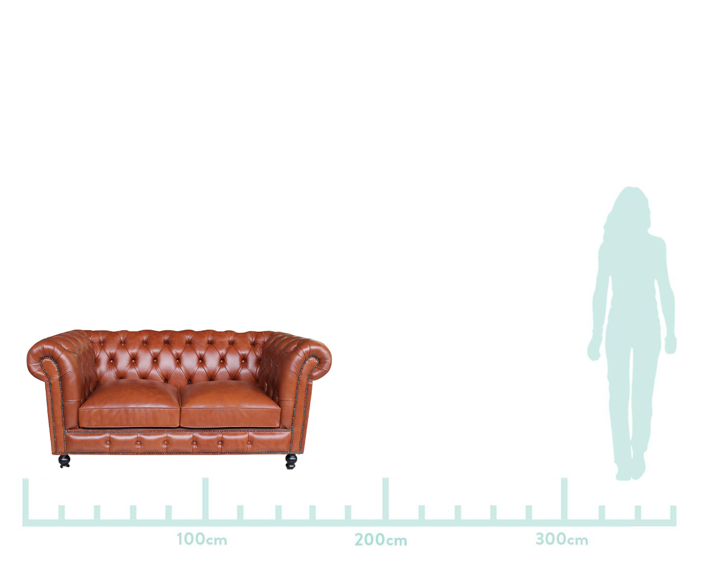 Sof&aacute; Chesterfield em Couro - U&iacute;sque - image 1