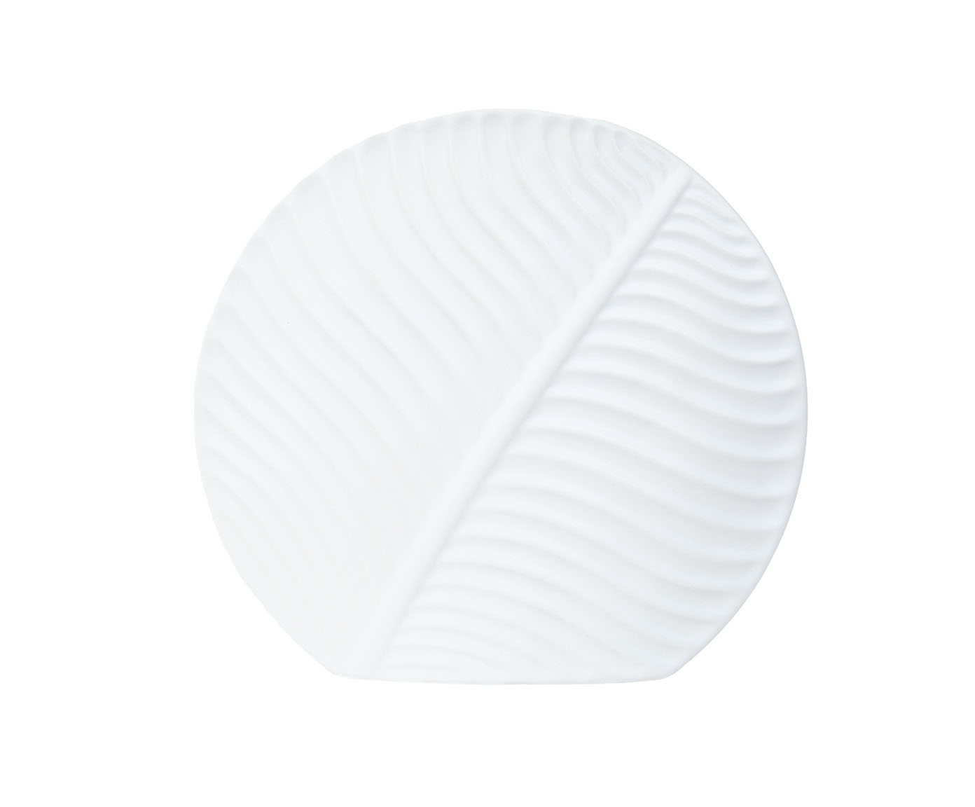 Vaso Folha Branco Pequeno - image 0