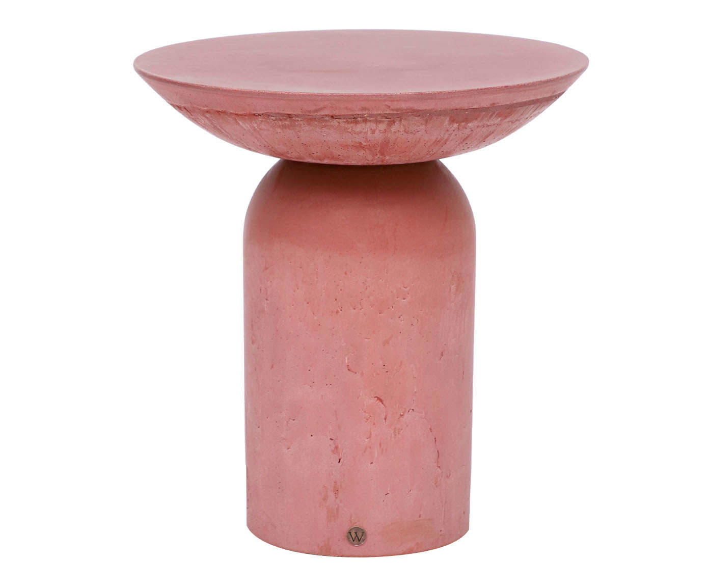 Mesa Lateral Alta Brut em Concreto -  Terracota - image 0
