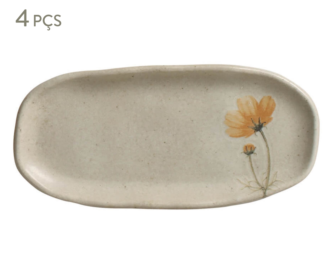Jogo de Travessas Oval Rasa Mini Campestre Floral - image 0