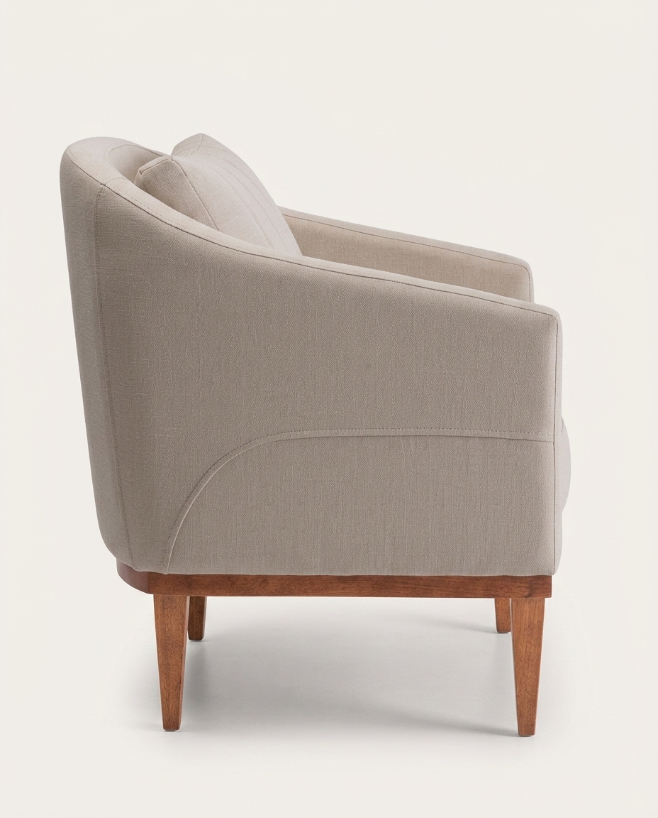 Poltrona Agatha Natural Bege image number 1