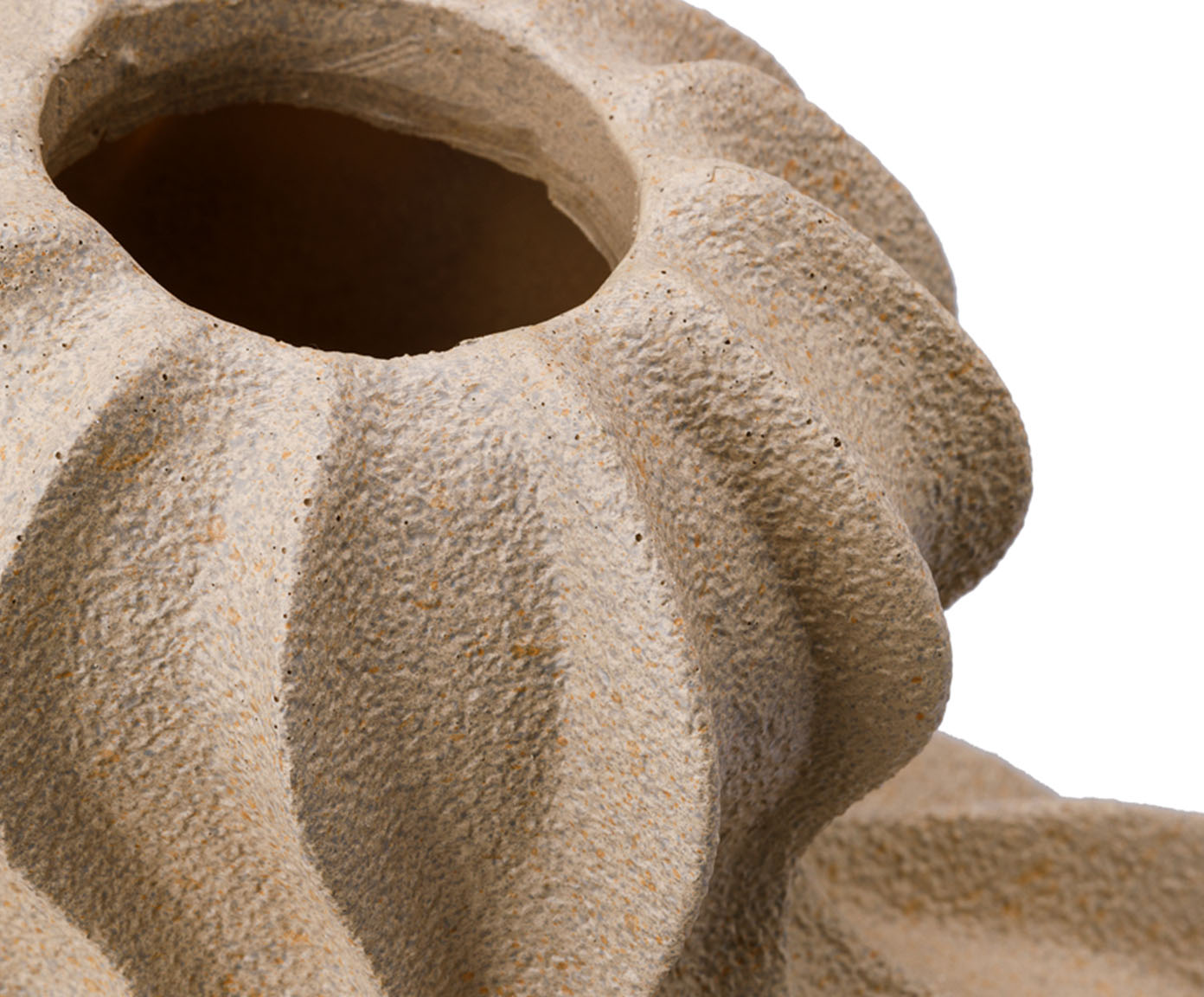 Vaso Cer&ecirc;mico Ondas Bege image number 2