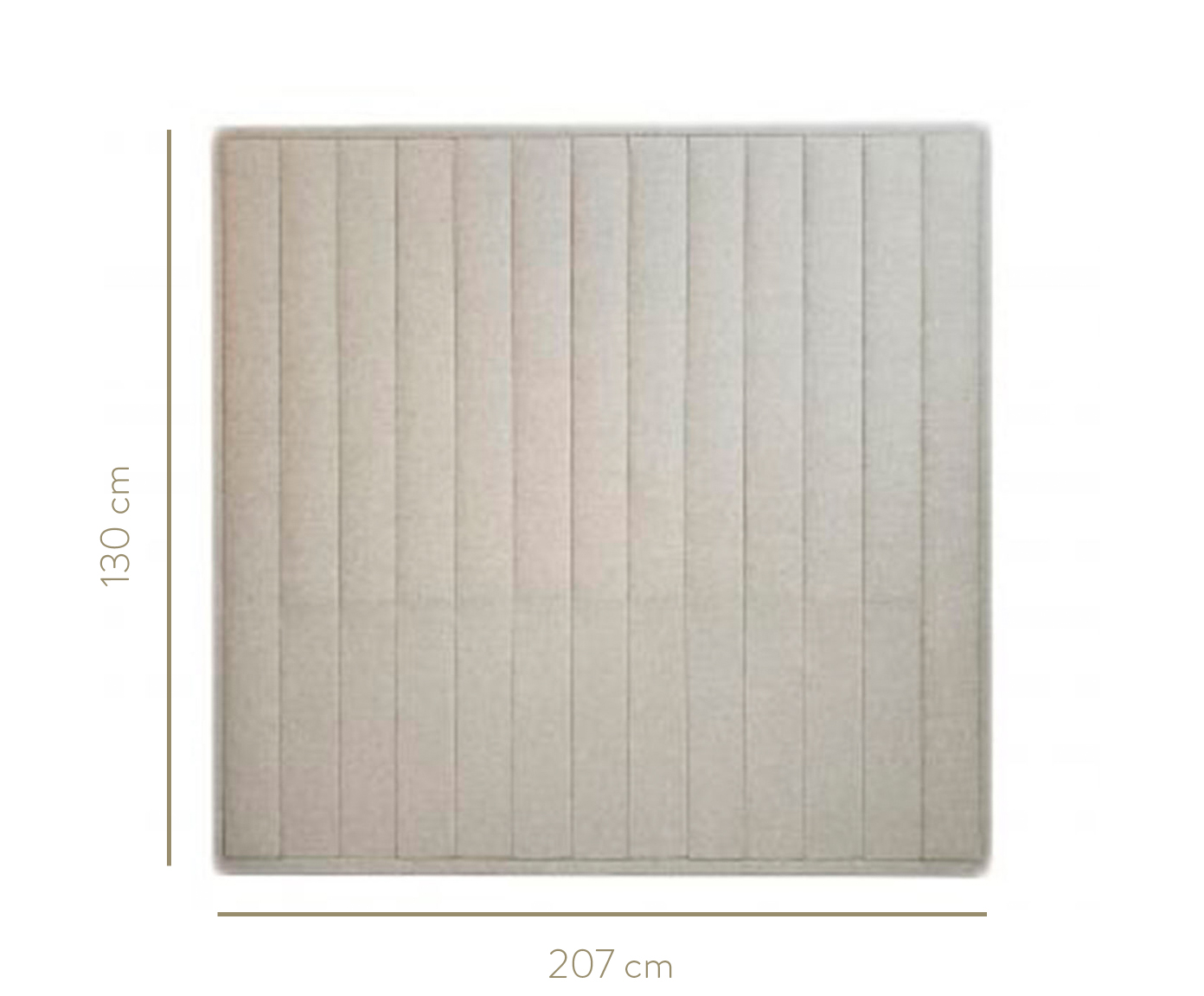 Cabeceira Painel em Linho Vicenza - Areia image number 4