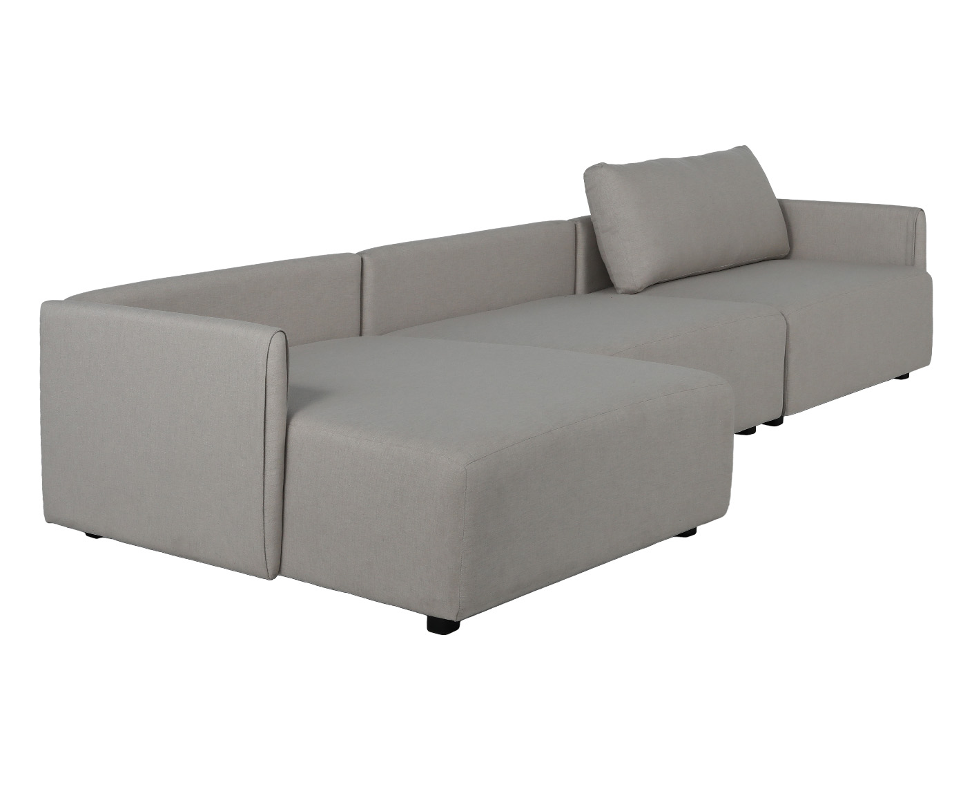 Sof&aacute; Toledo com Chaise Bege image number 1