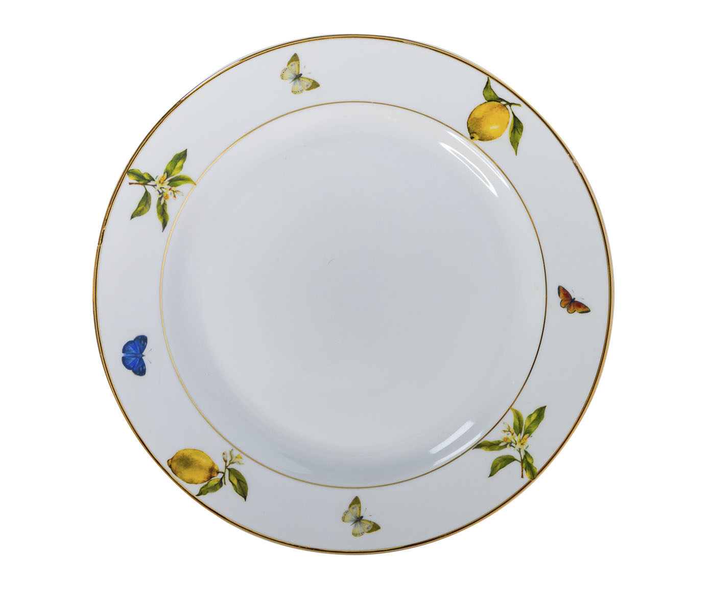 Prato Raso em Porcelana e Filte em Ouro Sicilia - image 0