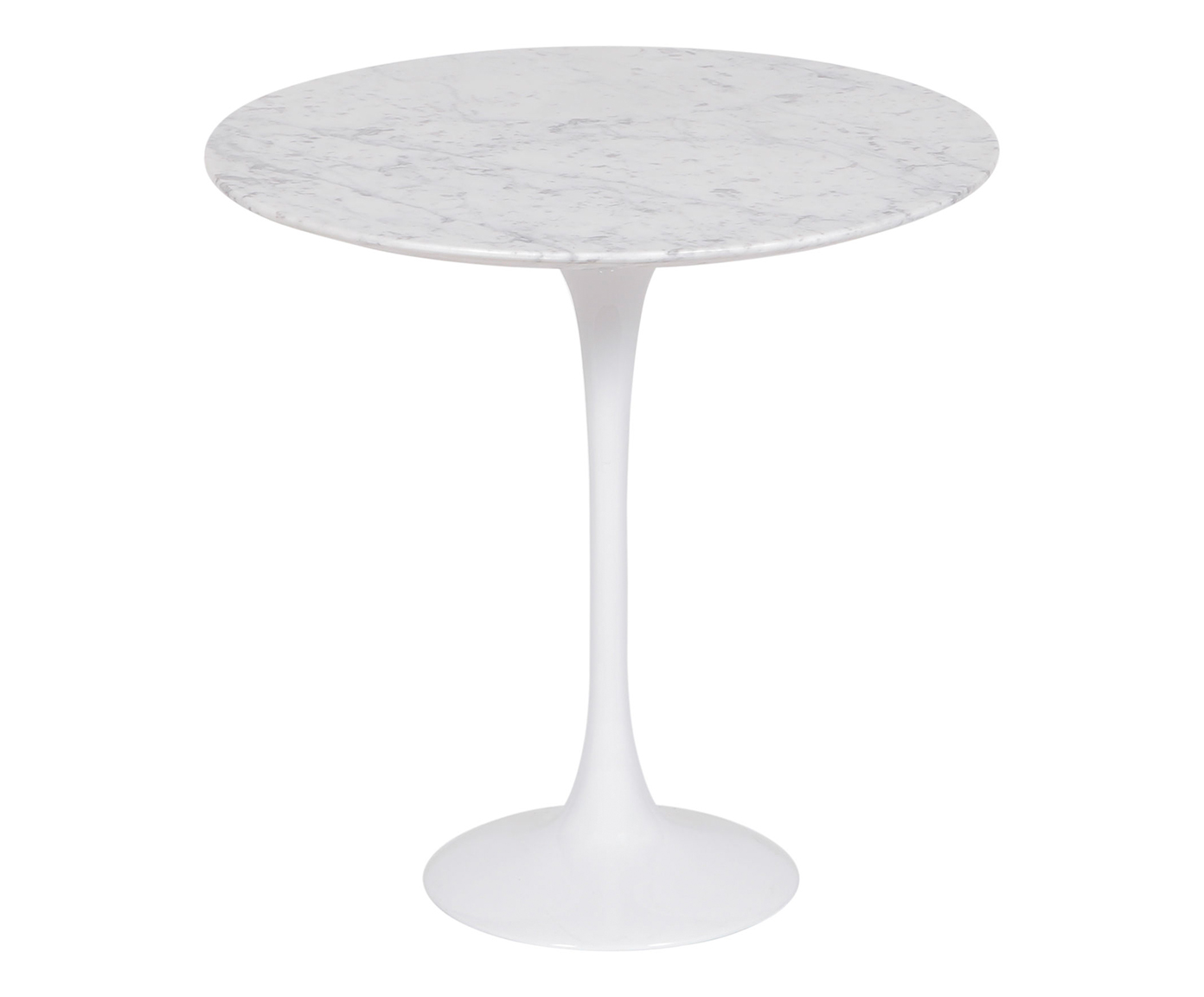Mesa Saarinen Lateral Carrara Base Branca image number 0