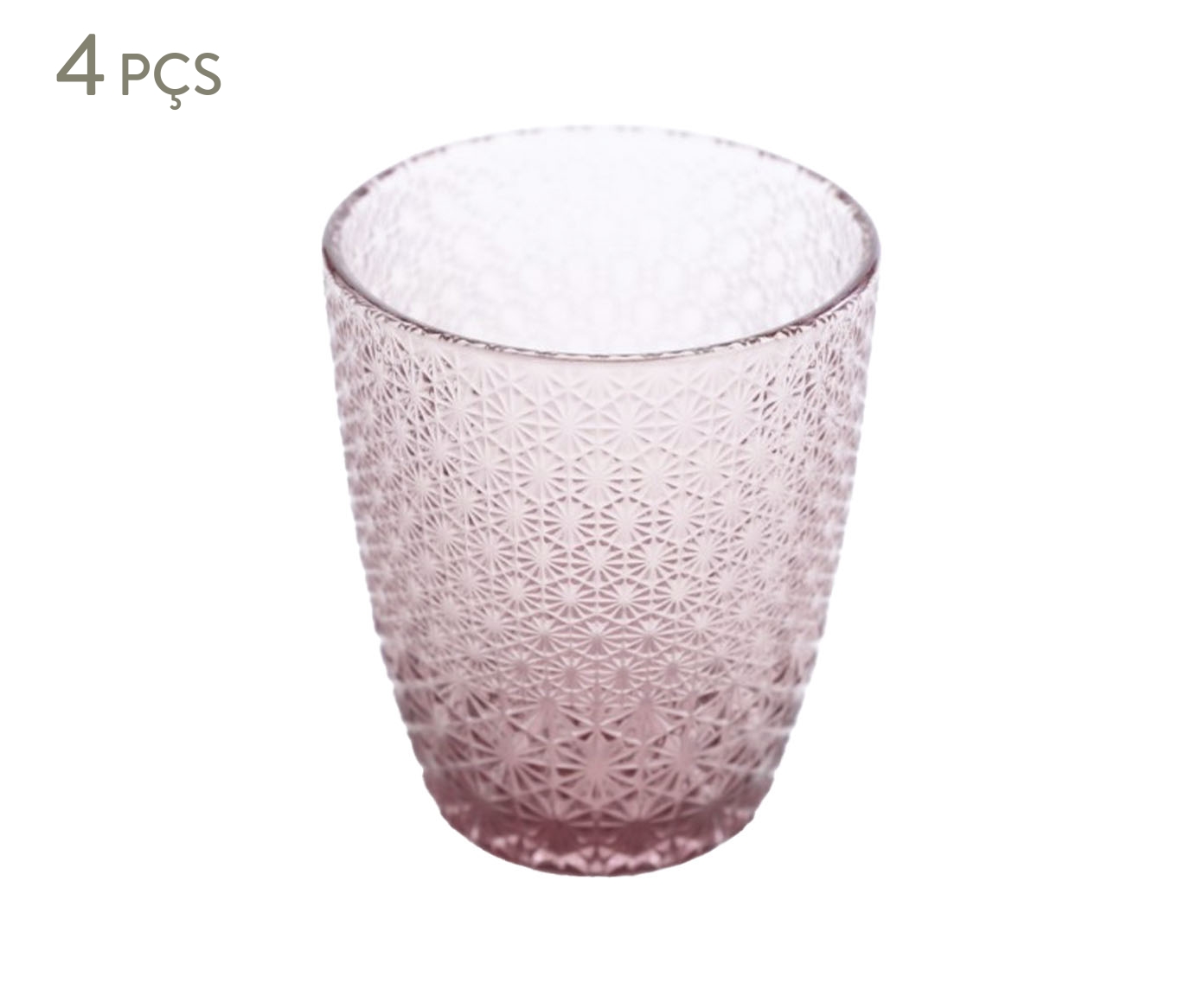 Jogo de Copos Baixos Old Vibes Malva - 340ml - image 0