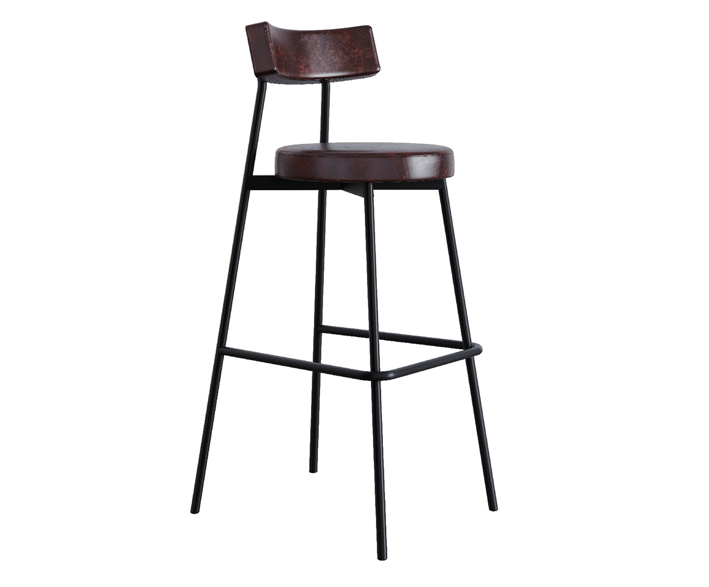 Banqueta Alta Stout Courino Caf&eacute; - image 0
