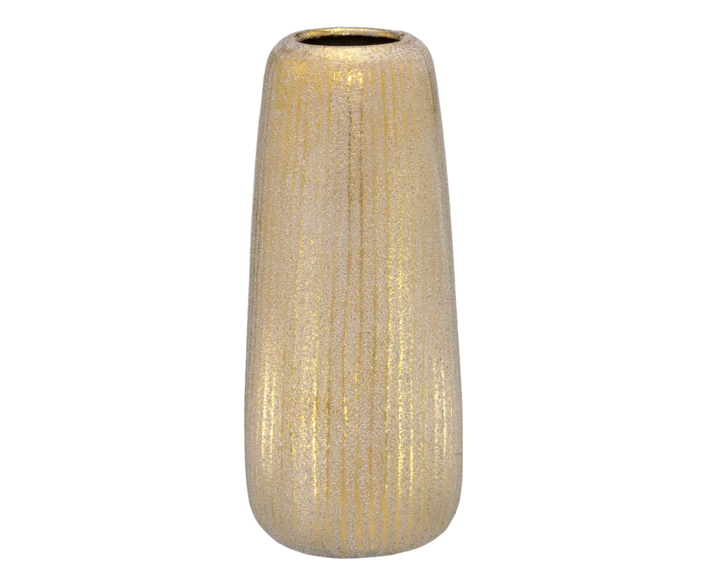 Vaso Decorativo Alvren Cinza e dourado image number 0