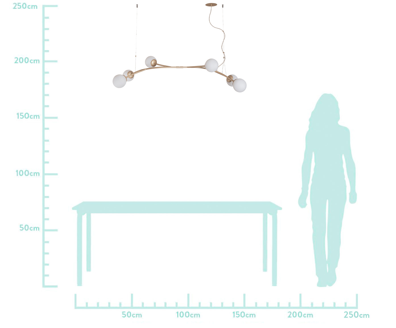 Pendente Sabrina Champagne - Bivolt image number 2