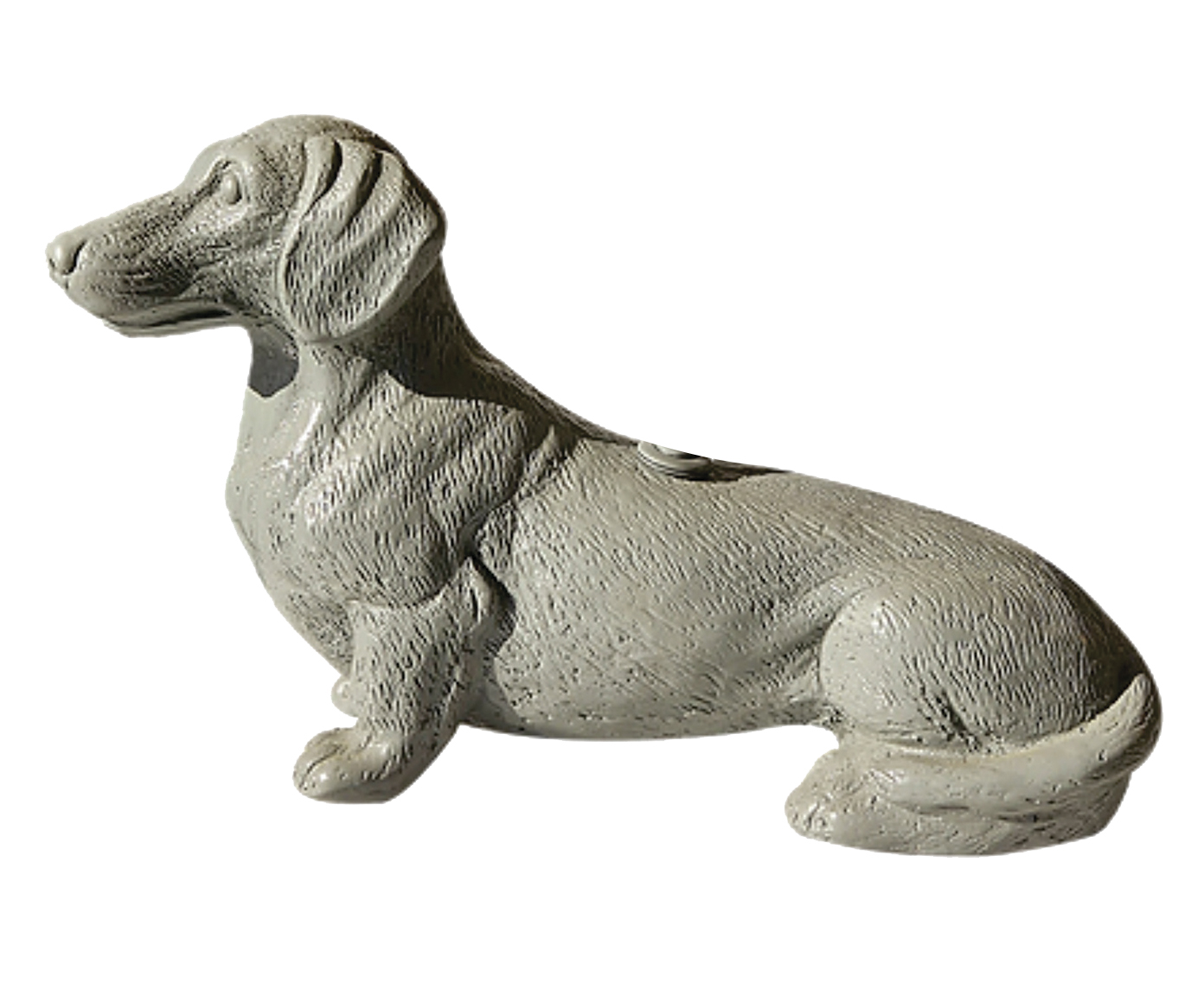 Base Lumin&aacute;ria Cachorro Dachshund Cinza - image 0
