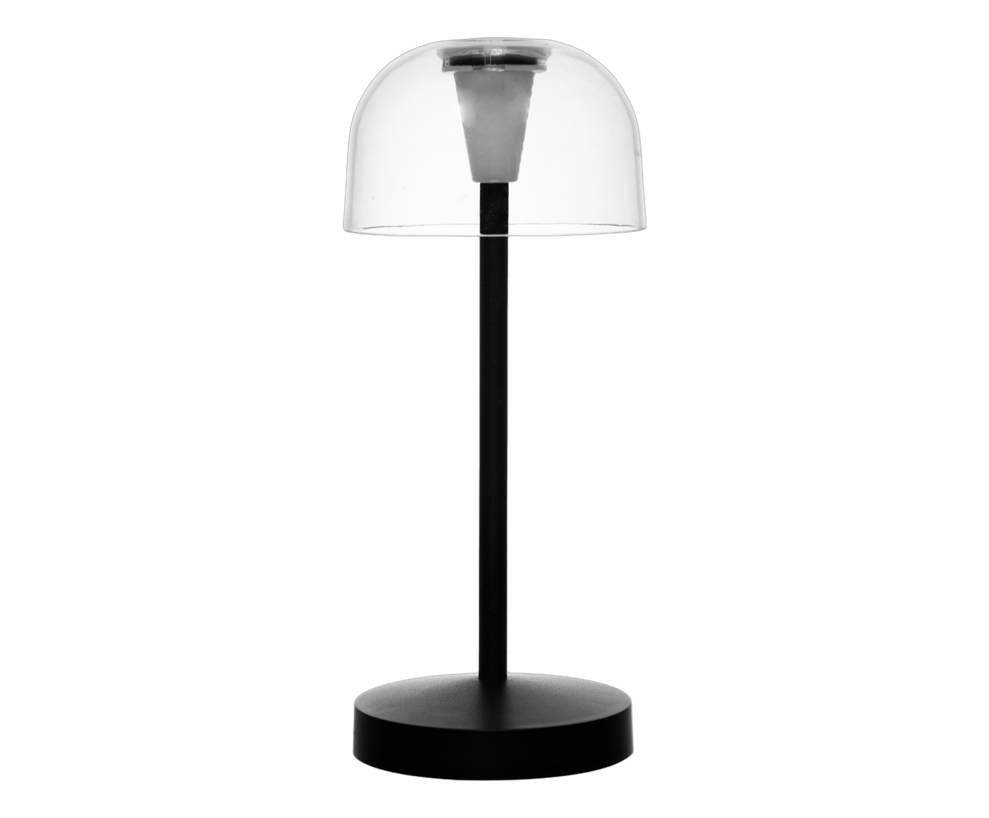 Lumin&aacute;ria de Mesa Recarreg&aacute;vel em Led &Iacute;ris Preta Metal image number 0