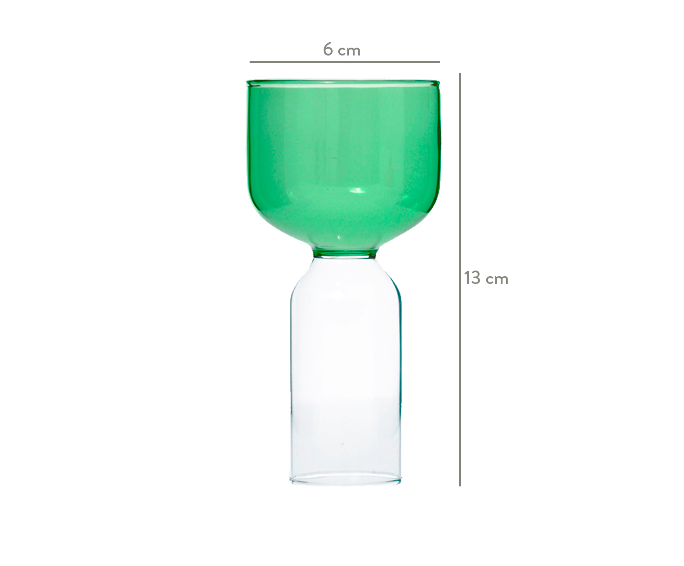 Vaso em Vidro Tune - Verde image number 2
