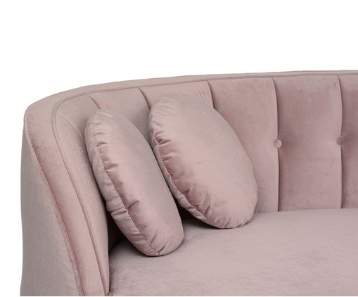 Sof&aacute; Living em Veludo Marilyn Ros&eacute; image number 6