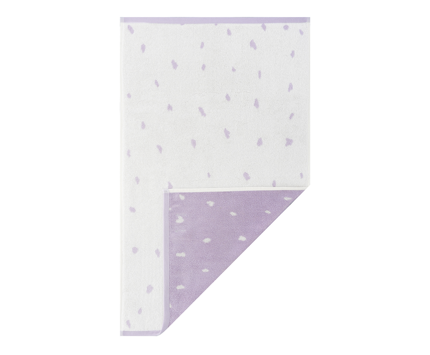 Toalha de Rosto Dots Lil&aacute;s e Off-White image number 4