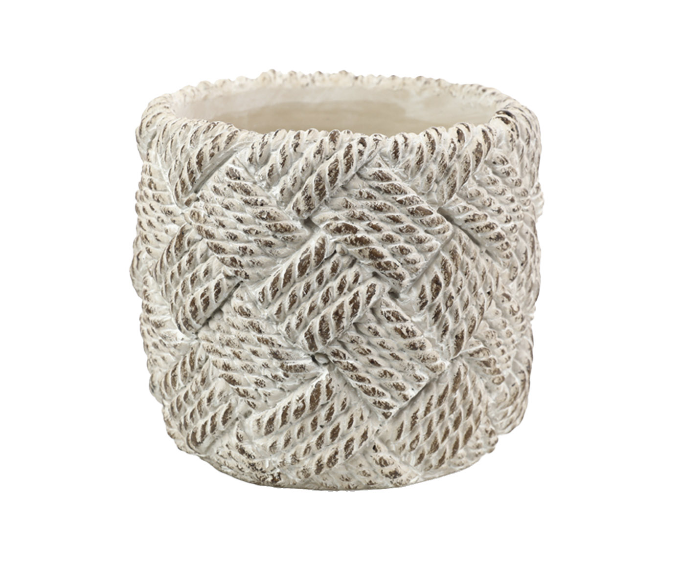 Cachepot Cord&ecirc;s Bege Grande - image 0