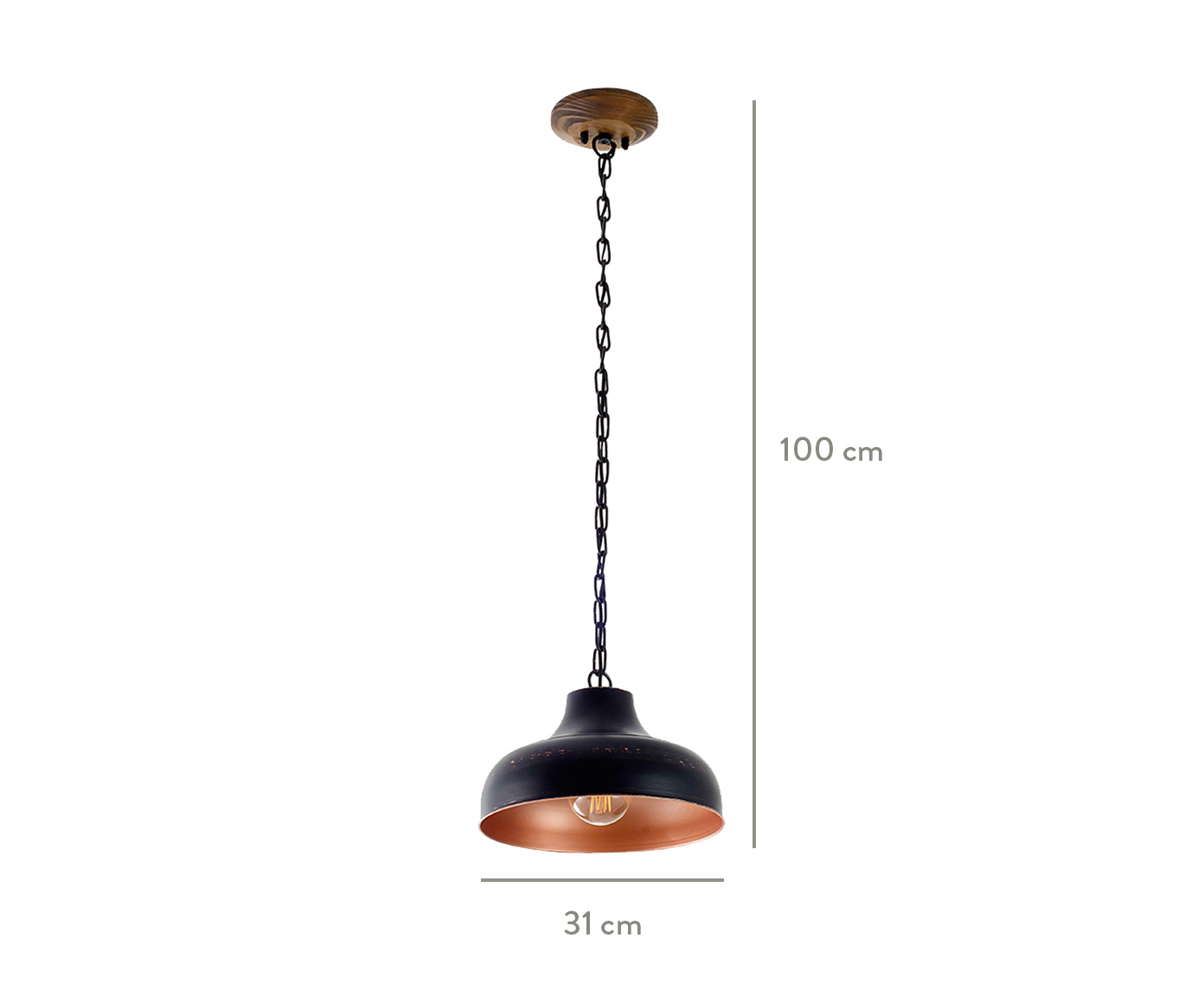 Pendente Eliade Preto - Bivolt image number 2
