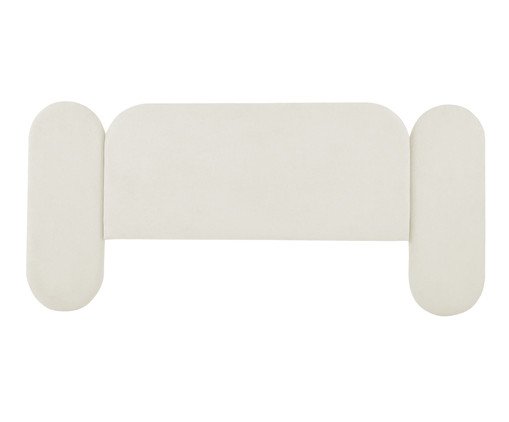 Cabeceira em Boucle Aveludado Arco Embrace OffWhite image number 0