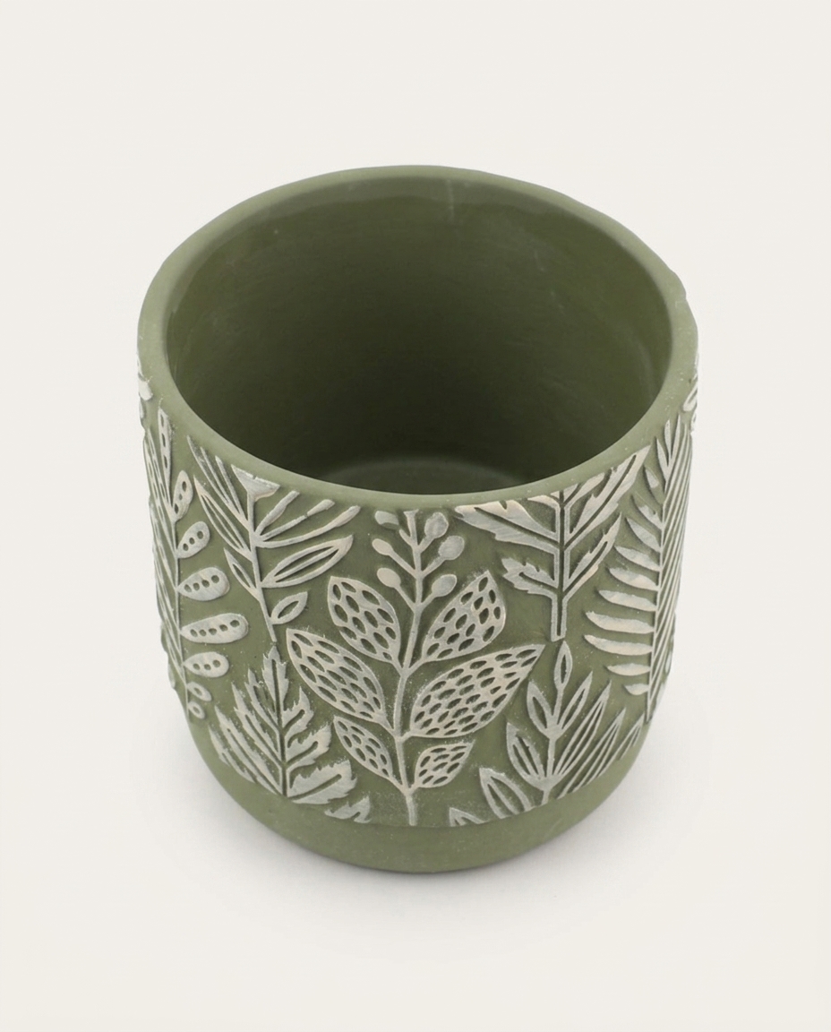 Cachepot Foliage Verde M&eacute;dio image number 8