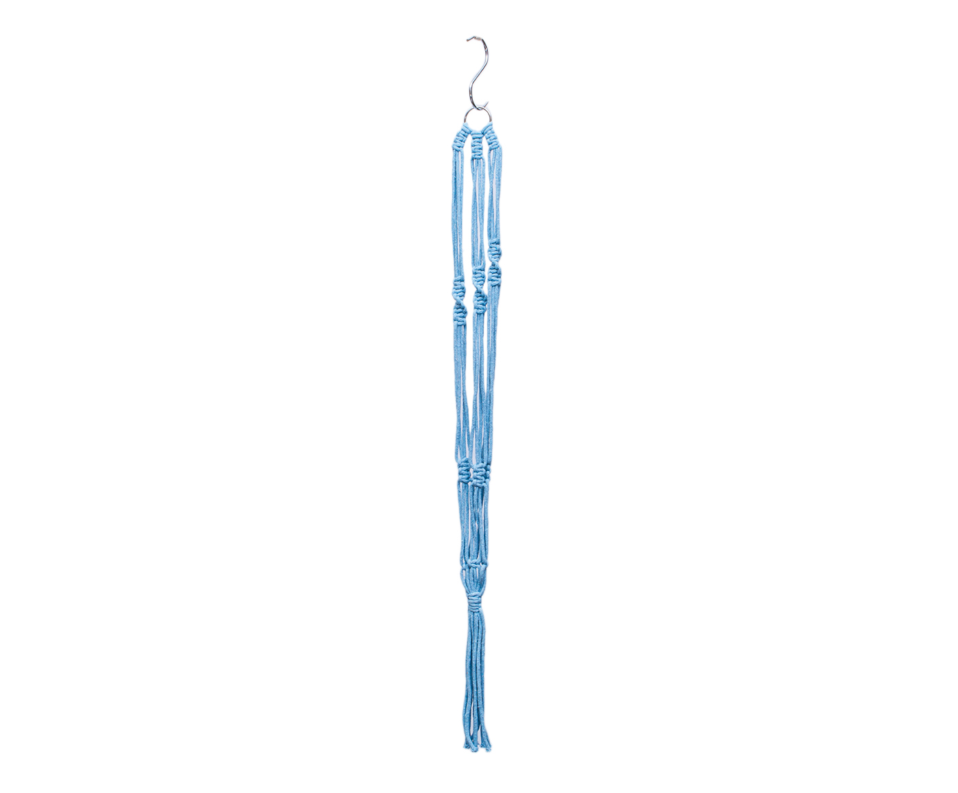 Hanger em Macram&ecirc; Clean Azul - image 1
