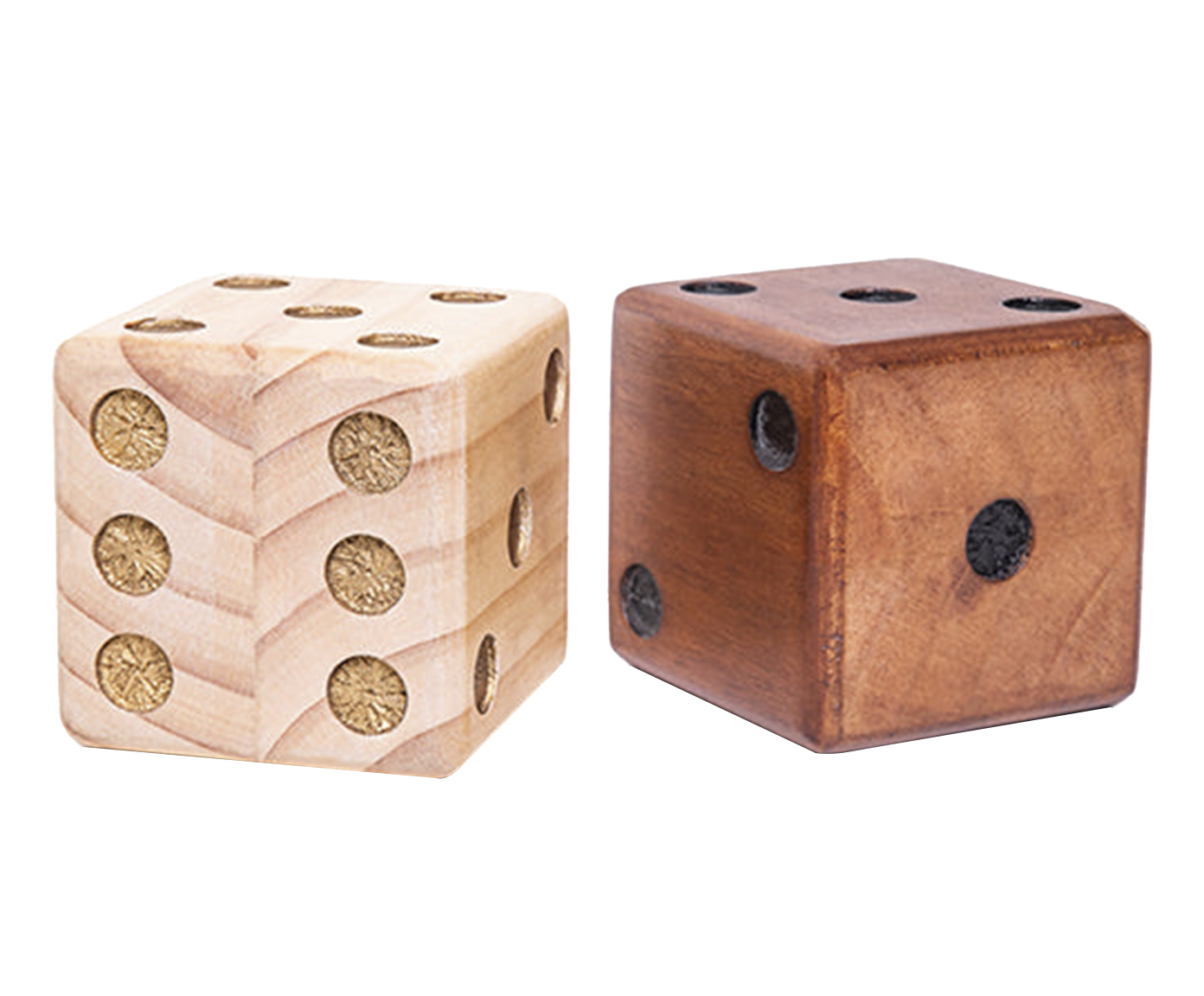 Jogo de Esculturas Dados Marrom image number 0