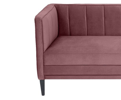 Sof&aacute; Day Bed Bergamo em Veludo - Rosa Ch&aacute; image number 3