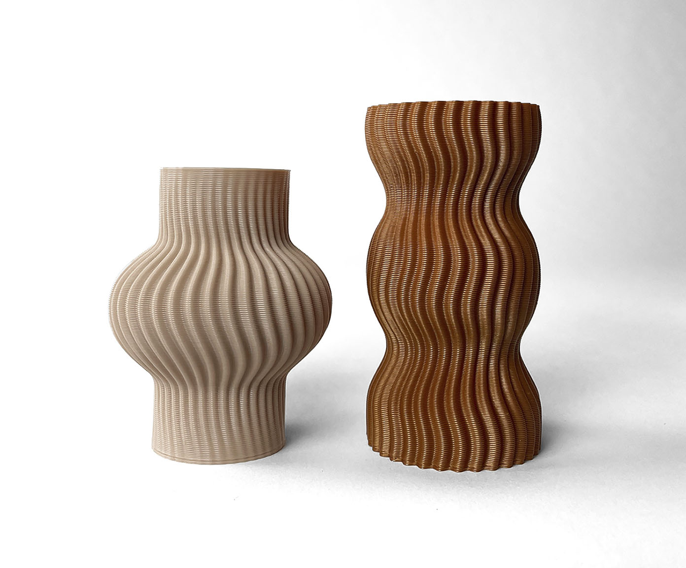 Mini Vaso Onda 3 Terracota image number 5