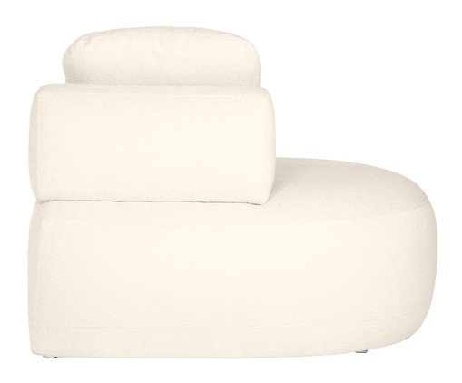 Sof&aacute; M&oacute;dulo Lateral Esquerdo Laguna by Elle - Boucle Off White image number 5