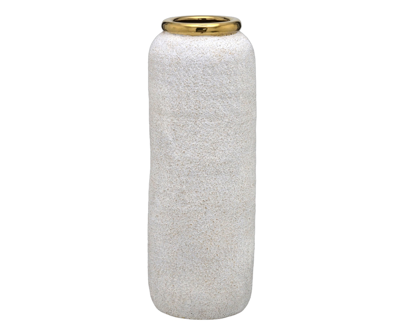 Vaso Decorativo Elvra Cinza e dourado - image 0