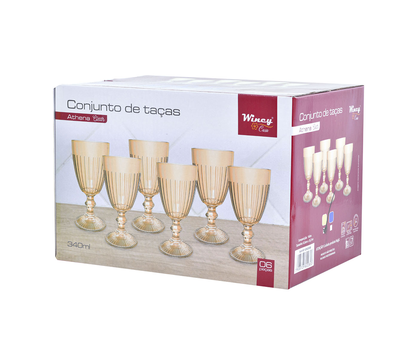 Jogo de Ta&ccedil;as Athena Gold image number 1