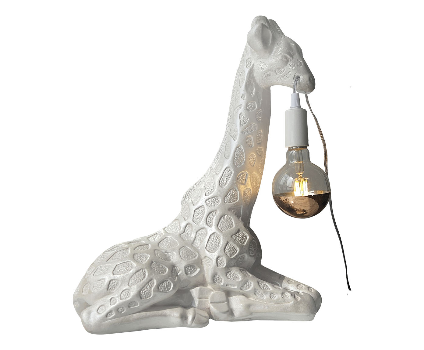 Lumin&aacute;ria Girafa Que Leva Luz P&eacute;rola - image 0