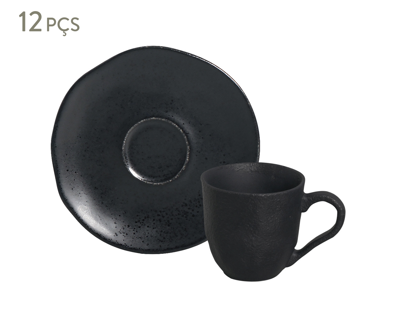 Jogo de X&iacute;caras para Caf&eacute; Org&acirc;nico Eclipse Preto - image 0