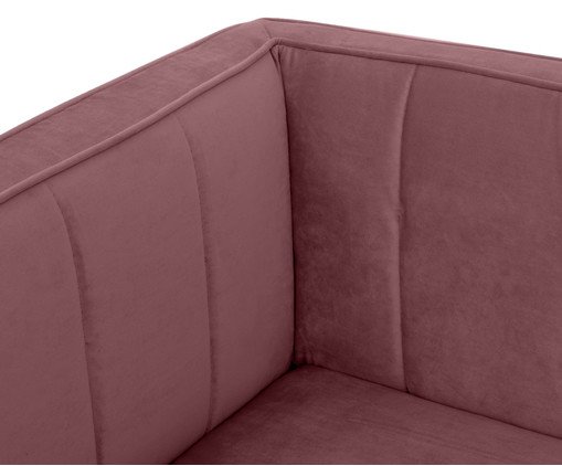 Sof&aacute; Day Bed Bergamo em Veludo - Rosa Ch&aacute; image number 4