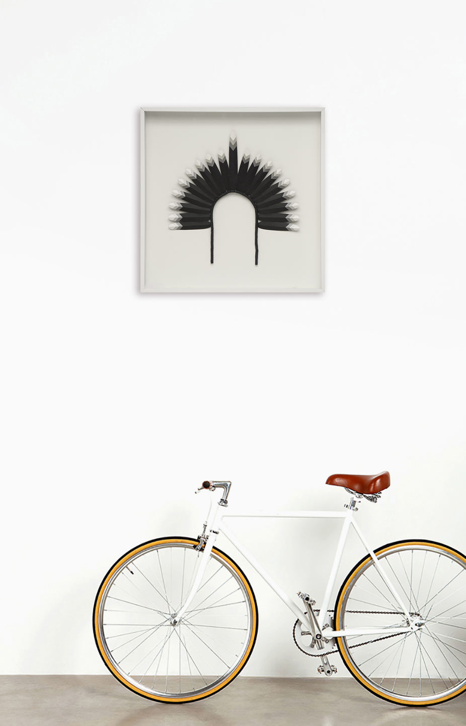 Quadro com Vidro Cocar Preto image number 1