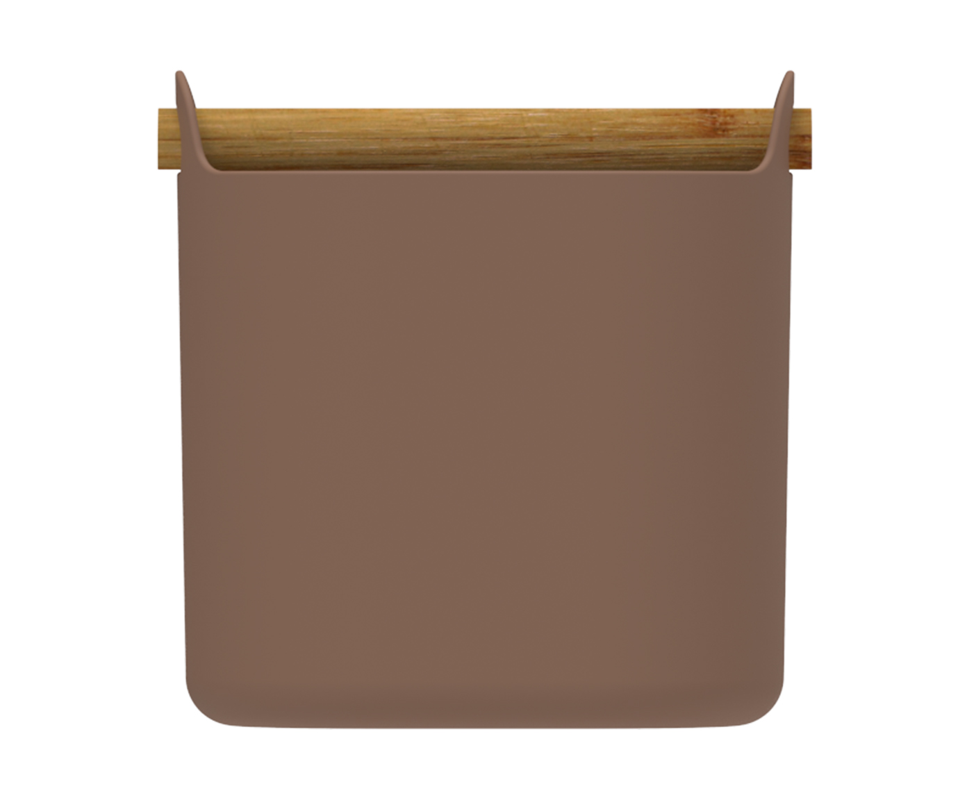 Porta Utens&iacute;lios com Al&ccedil;a Lume Amendoa Marrom - image 1