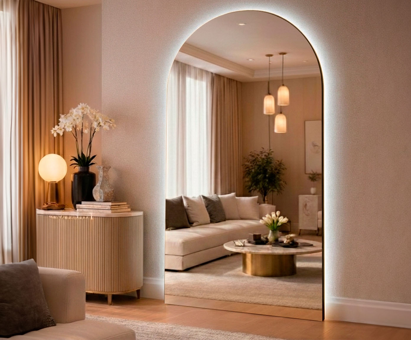 Espelho com Led Smart Marrocos Preto image number 3