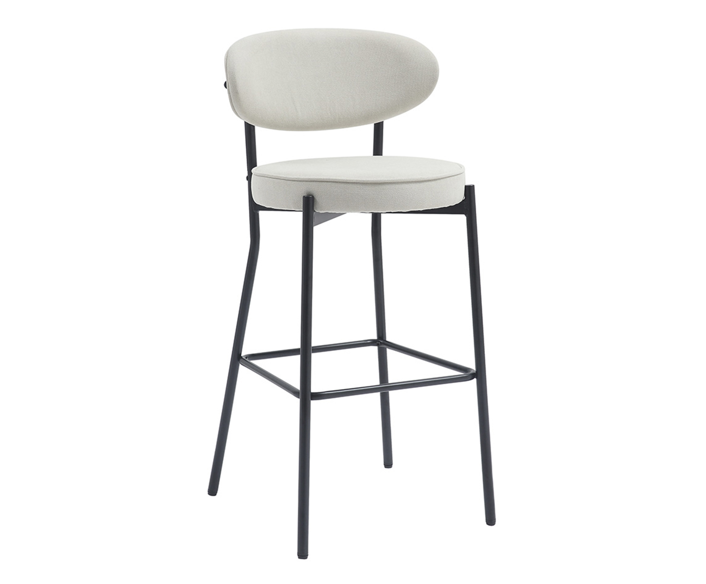 Banqueta Eva Tecido Off White image number 0