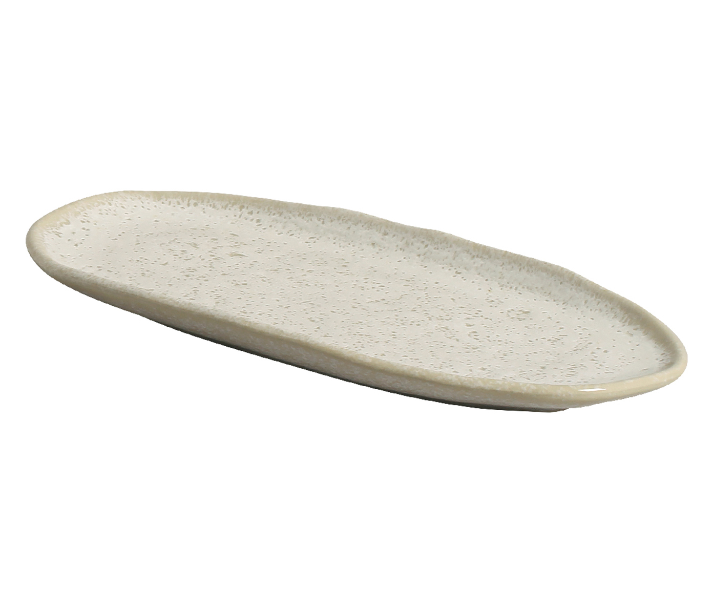 Jogo de Travessas Oval Rasa Pequena Org&acirc;nico Vanilla Cru - image 1