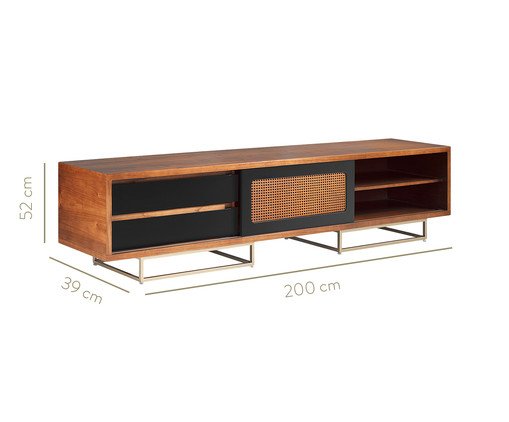 Rack Magna - Natural e Preto - image 1