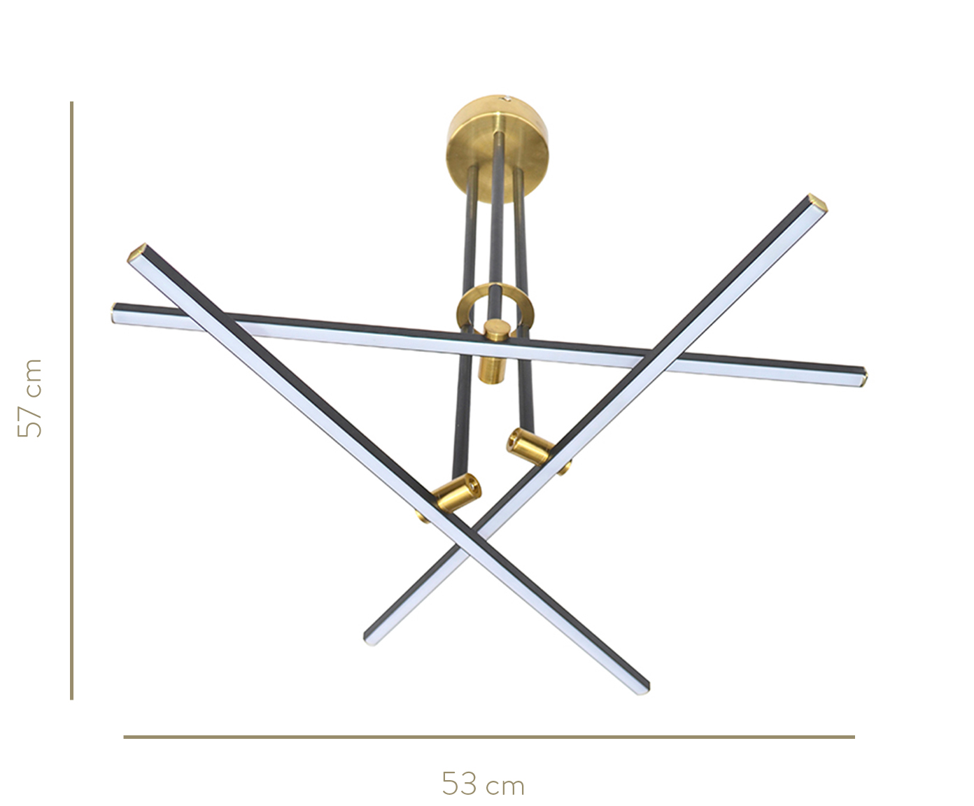 Pendente em Led 30W Lisa - Dourado image number 1