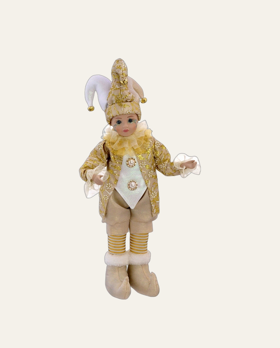 Boneco Natalino Elfo Encanto em P&eacute; Dourado - image 0